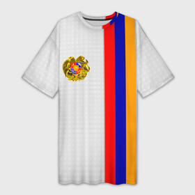 Платье-футболка 3D с принтом I Love Armenia в Тюмени,  |  | Тематика изображения на принте: armenia | армения | герб армении | ереван | флаг армении