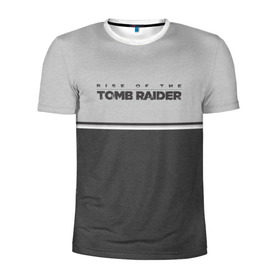 Мужская футболка 3D спортивная с принтом Rise of the Tomb Raider в Тюмени, 100% полиэстер с улучшенными характеристиками | приталенный силуэт, круглая горловина, широкие плечи, сужается к линии бедра | Тематика изображения на принте: croft | lara | raider | tomb | гробниц | игра | крофт | лара | расхитительница