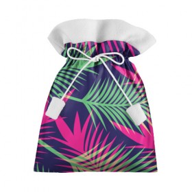 Подарочный 3D мешок с принтом Листья Пальмы в Тюмени, 100% полиэстер | Размер: 29*39 см | весна | джунгли | для весны | для лета | лес | лето | листья | текстура | тропики | тропический | цветы