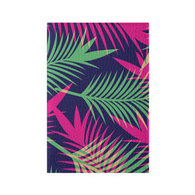 Обложка для паспорта матовая кожа с принтом Листья Пальмы в Тюмени, натуральная матовая кожа | размер 19,3 х 13,7 см; прозрачные пластиковые крепления | Тематика изображения на принте: весна | джунгли | для весны | для лета | лес | лето | листья | текстура | тропики | тропический | цветы