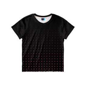 Детская футболка 3D с принтом Треугольники Абстакция в Тюмени, 100% гипоаллергенный полиэфир | прямой крой, круглый вырез горловины, длина до линии бедер, чуть спущенное плечо, ткань немного тянется | Тематика изображения на принте: 