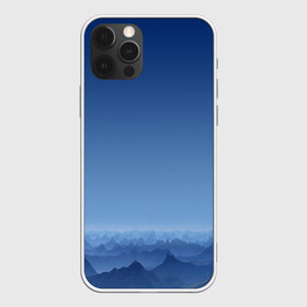 Чехол для iPhone 12 Pro Max с принтом Blue Mountains в Тюмени, Силикон |  | Тематика изображения на принте: вид | горы | ночь | пейзаж | природа | синий | скалы | сумерки | туман | утро