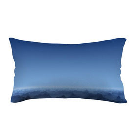 Подушка 3D антистресс с принтом Blue Mountains в Тюмени, наволочка — 100% полиэстер, наполнитель — вспененный полистирол | состоит из подушки и наволочки на молнии | Тематика изображения на принте: вид | горы | ночь | пейзаж | природа | синий | скалы | сумерки | туман | утро