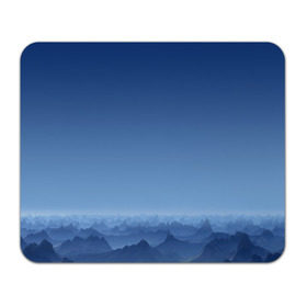 Коврик прямоугольный с принтом Blue Mountains в Тюмени, натуральный каучук | размер 230 х 185 мм; запечатка лицевой стороны | Тематика изображения на принте: вид | горы | ночь | пейзаж | природа | синий | скалы | сумерки | туман | утро