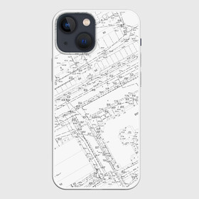 Чехол для iPhone 13 mini с принтом Топография_01 в Тюмени,  |  | Тематика изображения на принте: survey | геодезист | геодезия | топография