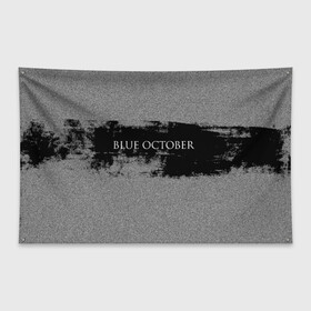 Флаг-баннер с принтом Blue October в Тюмени, 100% полиэстер | размер 67 х 109 см, плотность ткани — 95 г/м2; по краям флага есть четыре люверса для крепления | 