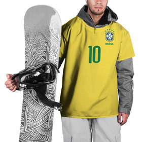 Накидка на куртку 3D с принтом Неймар 2018 домашняя в Тюмени, 100% полиэстер |  | Тематика изображения на принте: brazil | cup champions | league | neymar | world | бразилия | неймар