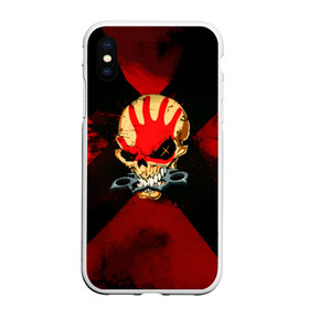 Чехол для iPhone XS Max матовый с принтом 5FDP 2 в Тюмени, Силикон | Область печати: задняя сторона чехла, без боковых панелей | 5fdp | ffdp | five finger death punch