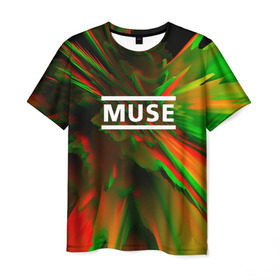 Мужская футболка 3D с принтом Muse music в Тюмени, 100% полиэфир | прямой крой, круглый вырез горловины, длина до линии бедер | logo | muse | music | pop | rock | usa | альтернатива | америка | металл | музыка | музыкальный | поп | рок