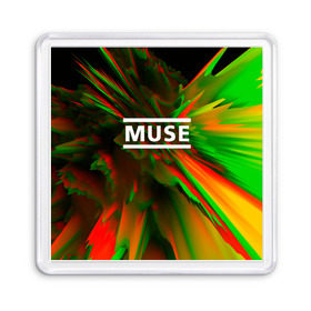 Магнит 55*55 с принтом Muse music в Тюмени, Пластик | Размер: 65*65 мм; Размер печати: 55*55 мм | logo | muse | music | pop | rock | usa | альтернатива | америка | металл | музыка | музыкальный | поп | рок