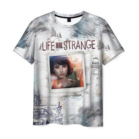 Мужская футболка 3D с принтом Max. Life is Strange. в Тюмени, 100% полиэфир | прямой крой, круглый вырез горловины, длина до линии бедер | макс | странная жизнь