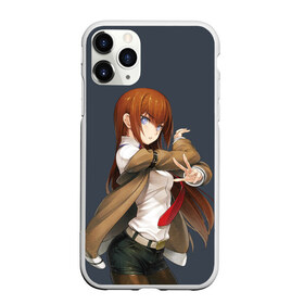 Чехол для iPhone 11 Pro матовый с принтом Kurusi makise Steins gate в Тюмени, Силикон |  | anime | kristina | kurisu | okabe | sience | stein | steins | steonggate | врата штейна | курису | макисе