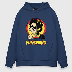 Мужское худи Oversize хлопок с принтом The Offspring в Тюмени, френч-терри — 70% хлопок, 30% полиэстер. Мягкий теплый начес внутри —100% хлопок | боковые карманы, эластичные манжеты и нижняя кромка, капюшон на магнитной кнопке | the offspring | офспринг | оффспринг | рок