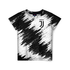 Детская футболка 3D с принтом Juventus в Тюмени, 100% гипоаллергенный полиэфир | прямой крой, круглый вырез горловины, длина до линии бедер, чуть спущенное плечо, ткань немного тянется | football | juventus | soccer | италия | турин | футбольный | ювентус