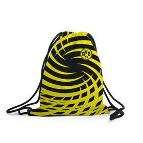 Рюкзак-мешок 3D с принтом FC Borussia Dortmund в Тюмени, 100% полиэстер | плотность ткани — 200 г/м2, размер — 35 х 45 см; лямки — толстые шнурки, застежка на шнуровке, без карманов и подкладки | боруссия | дортмунд