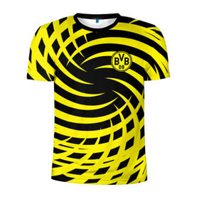 Мужская футболка 3D спортивная с принтом FC Borussia Dortmund в Тюмени, 100% полиэстер с улучшенными характеристиками | приталенный силуэт, круглая горловина, широкие плечи, сужается к линии бедра | боруссия | дортмунд