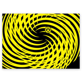 Поздравительная открытка с принтом FC Borussia Dortmund в Тюмени, 100% бумага | плотность бумаги 280 г/м2, матовая, на обратной стороне линовка и место для марки
 | Тематика изображения на принте: боруссия | дортмунд