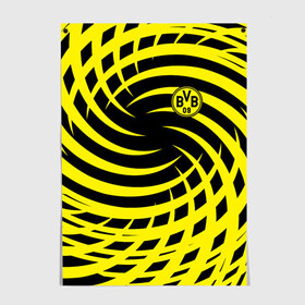 Постер с принтом FC Borussia Dortmund в Тюмени, 100% бумага
 | бумага, плотность 150 мг. Матовая, но за счет высокого коэффициента гладкости имеет небольшой блеск и дает на свету блики, но в отличии от глянцевой бумаги не покрыта лаком | боруссия | дортмунд