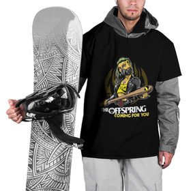 Накидка на куртку 3D с принтом The Offspring, coming for you в Тюмени, 100% полиэстер |  | the offspring | офспринг | оффспринг | рок