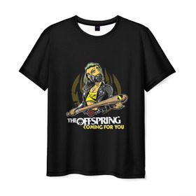 Мужская футболка 3D с принтом The Offspring, coming for you в Тюмени, 100% полиэфир | прямой крой, круглый вырез горловины, длина до линии бедер | the offspring | офспринг | оффспринг | рок