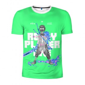Мужская футболка 3D спортивная с принтом Parzival в Тюмени, 100% полиэстер с улучшенными характеристиками | приталенный силуэт, круглая горловина, широкие плечи, сужается к линии бедра | 
