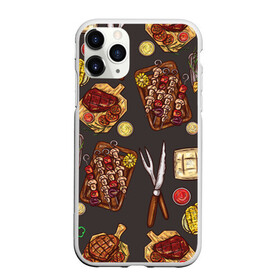 Чехол для iPhone 11 Pro Max матовый с принтом Вкуснятина в Тюмени, Силикон |  | барбекю | еда | кулинария | мясо | повар | стейк | шашлык