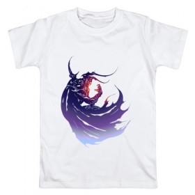 Мужская футболка хлопок с принтом Final Fantasy IV в Тюмени, 100% хлопок | прямой крой, круглый вырез горловины, длина до линии бедер, слегка спущенное плечо. | 