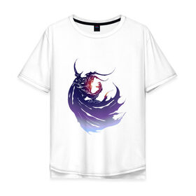 Мужская футболка хлопок Oversize с принтом Final Fantasy IV в Тюмени, 100% хлопок | свободный крой, круглый ворот, “спинка” длиннее передней части | Тематика изображения на принте: 