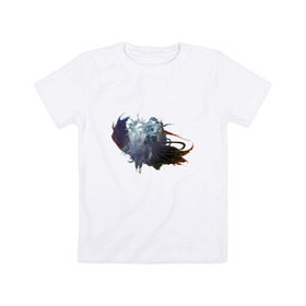 Детская футболка хлопок с принтом Final Fantasy XV в Тюмени, 100% хлопок | круглый вырез горловины, полуприлегающий силуэт, длина до линии бедер | 