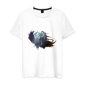 Мужская футболка хлопок с принтом Final Fantasy XV в Тюмени, 100% хлопок | прямой крой, круглый вырез горловины, длина до линии бедер, слегка спущенное плечо. | 