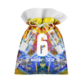 Подарочный 3D мешок с принтом Rainbow six Siege в Тюмени, 100% полиэстер | Размер: 29*39 см | action | game | rainbow six siege | tom clancys | игры | осада | радуга | радуга 6 | том кленси | шутер