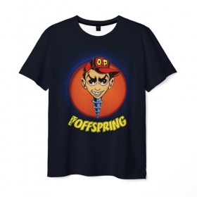 Мужская футболка 3D с принтом The Offspring в Тюмени, 100% полиэфир | прямой крой, круглый вырез горловины, длина до линии бедер | 