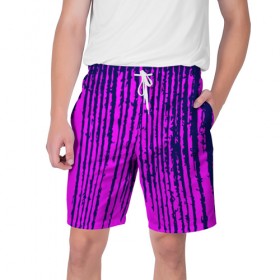 Мужские шорты 3D с принтом Pink Underground в Тюмени,  полиэстер 100% | прямой крой, два кармана без застежек по бокам. Мягкая трикотажная резинка на поясе, внутри которой широкие завязки. Длина чуть выше колен | Тематика изображения на принте: 