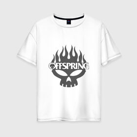 Женская футболка хлопок Oversize с принтом The Offspring в Тюмени, 100% хлопок | свободный крой, круглый ворот, спущенный рукав, длина до линии бедер
 | the offspring | офспринг | оффспринг | рок