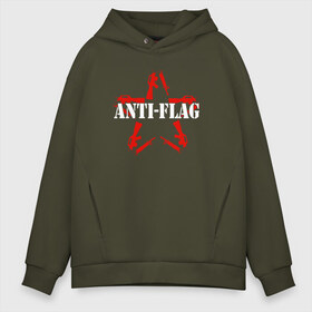 Мужское худи Oversize хлопок с принтом Anti-Flag в Тюмени, френч-терри — 70% хлопок, 30% полиэстер. Мягкий теплый начес внутри —100% хлопок | боковые карманы, эластичные манжеты и нижняя кромка, капюшон на магнитной кнопке | american | attraction | dead | hardcore | not | punk | punks | rock | альтернатива | анти | группа | панк | рок | стрит | флаг