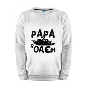Мужской свитшот хлопок с принтом Papa Roach в Тюмени, 100% хлопок |  | Тематика изображения на принте: papa roach | roach | папа роач | папароач | папароч | роач | роч