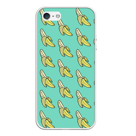 Чехол для iPhone 5/5S матовый с принтом Бааны в Тюмени, Силикон | Область печати: задняя сторона чехла, без боковых панелей | Тематика изображения на принте: banana | food | vegan | vegetarian | банан | веган | вегетарианство | еда