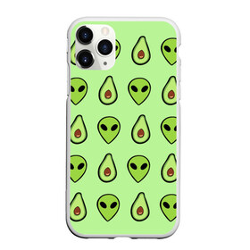 Чехол для iPhone 11 Pro матовый с принтом Green в Тюмени, Силикон |  | alien | food | vegetarian | авокадо | вегетарианство | еда | пришелец
