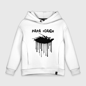 Детское худи Oversize хлопок с принтом Papa Roach в Тюмени, френч-терри — 70% хлопок, 30% полиэстер. Мягкий теплый начес внутри —100% хлопок | боковые карманы, эластичные манжеты и нижняя кромка, капюшон на магнитной кнопке | papa roach | roach | папа роач | папароач | папароч | роач | роч