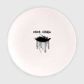 Тарелка 3D с принтом Papa Roach в Тюмени, фарфор | диаметр - 210 мм
диаметр для нанесения принта - 120 мм | papa roach | roach | папа роач | папароач | папароч | роач | роч