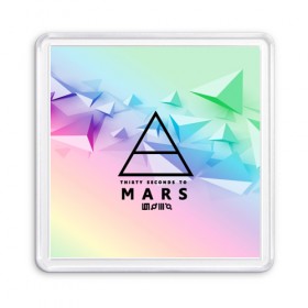 Магнит 55*55 с принтом 30 Seconds to Mars в Тюмени, Пластик | Размер: 65*65 мм; Размер печати: 55*55 мм | 30 seconds to mars | punk | rock | альтернативный хип хоп | группа | инди поп | музыка | музыкальное произведение | ноты | панк | регги | рок | синти поп