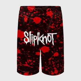 Детские спортивные шорты 3D с принтом Slipknot в Тюмени,  100% полиэстер
 | пояс оформлен широкой мягкой резинкой, ткань тянется
 | punk | rock | альтернативный хип хоп | группа | инди поп | музыка | музыкальное произведение | ноты | панк | регги | рок | синти поп