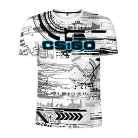 Мужская футболка 3D спортивная с принтом CS:GO в Тюмени, 100% полиэстер с улучшенными характеристиками | приталенный силуэт, круглая горловина, широкие плечи, сужается к линии бедра | Тематика изображения на принте: cs go | global offensive | контр страйк | шутер