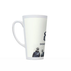 Кружка Латте с принтом Shinedown band в Тюмени, Белая керамика | Объем 480 мл; Высота 150 мм; Диаметр 90 мм | Тематика изображения на принте: 