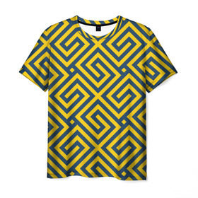Мужская футболка 3D с принтом Абстракция Градиент Текстура в Тюмени, 100% полиэфир | прямой крой, круглый вырез горловины, длина до линии бедер | Тематика изображения на принте: 