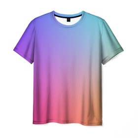 Мужская футболка 3D с принтом Абстракция Градиент Текстура в Тюмени, 100% полиэфир | прямой крой, круглый вырез горловины, длина до линии бедер | gradient | разноцветный | яркий