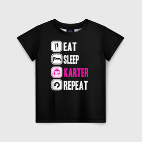 Детская футболка 3D с принтом Вика Картер в Тюмени, 100% гипоаллергенный полиэфир | прямой крой, круглый вырез горловины, длина до линии бедер, чуть спущенное плечо, ткань немного тянется | streamfest | стрим | стримфест | твитч | твич | фест