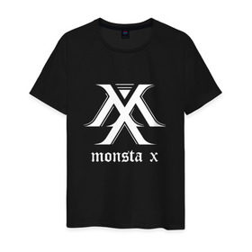 Мужская футболка хлопок с принтом MONSTA X_5 в Тюмени, 100% хлопок | прямой крой, круглый вырез горловины, длина до линии бедер, слегка спущенное плечо. | monsta x | монст х