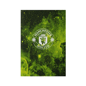 Обложка для паспорта матовая кожа с принтом Manchester United Cosmos в Тюмени, натуральная матовая кожа | размер 19,3 х 13,7 см; прозрачные пластиковые крепления | england | football | logo | manchester united | sport | англия | арт | вселенная | звезды | космос | лига | лого | манчестер | спорт | текстура | фк | футбол | футбольный клуб | эмблема