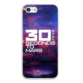 Чехол для iPhone 5/5S матовый с принтом 30 Seconds to Mars в Тюмени, Силикон | Область печати: задняя сторона чехла, без боковых панелей | 30 seconds to mars | punk | rock | альтернативный хип хоп | группа | инди поп | музыка | музыкальное произведение | ноты | панк | регги | рок | синти поп